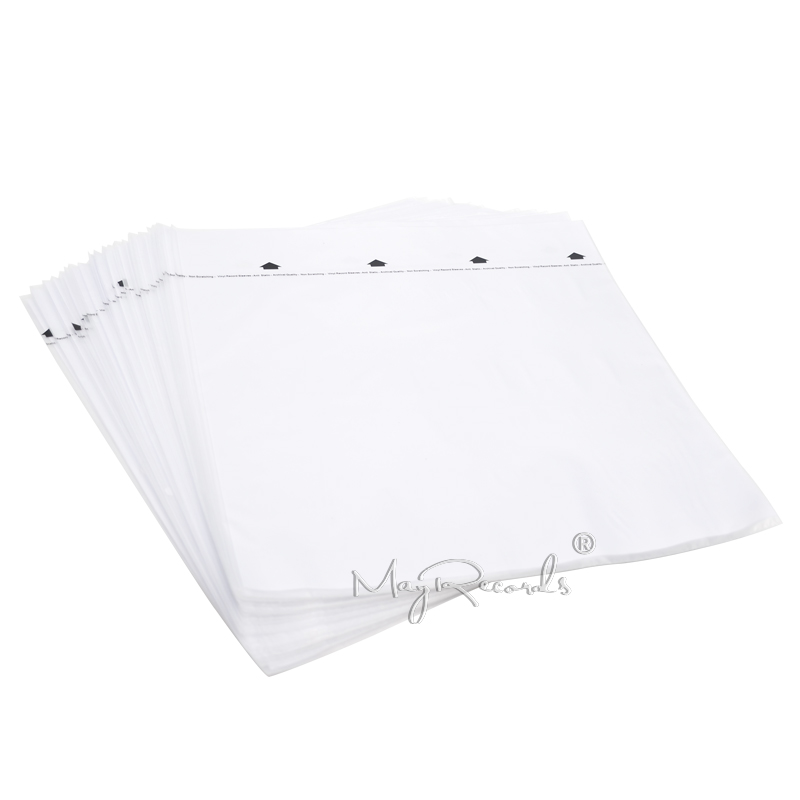 20 HDPE + Rice Paper 3.5 Mil Anti-static Inner Sleeves For 12'' LP Vinyl Record High Quality
