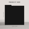 12.9 Inches 25 PCS Vinyl Record Dividers Black Hard PP Material Category Tab Double-Side Plastic Record Guides for LP, Album Crate, Bookshelf Organizer