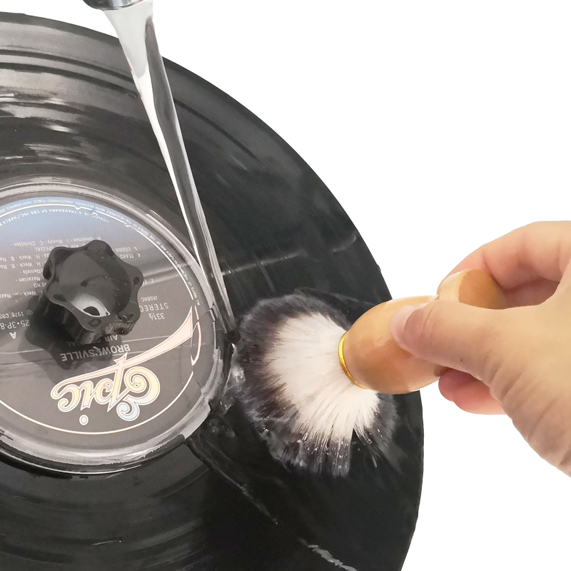 Wood Brush Water Cleaning Brush for LP Record Vinyl
