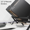 12.9 Inches 25 PCS Vinyl Record Dividers Black Hard PP Material Category Tab Double-Side Plastic Record Guides for LP, Album Crate, Bookshelf Organizer