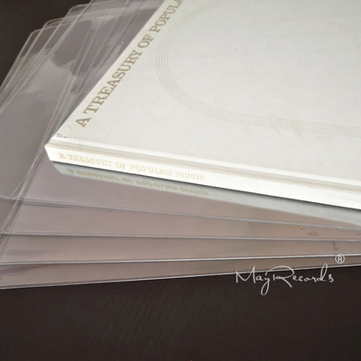 5PCS Extra Wide Thicken PVC Resealable Outer Sleeves for 12 Inch Gatefold 3LP 4LP Booklet Cover