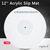 12'' Acrylic Slip Mat for Phonograph Turntable Vinyl 3MM Anti-static LP Mat Improve Sound Quality