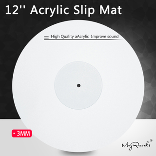 3MM Acrylic Slip Mat for Phonograph Turntable Vinyl LP Mat Improve sound quality