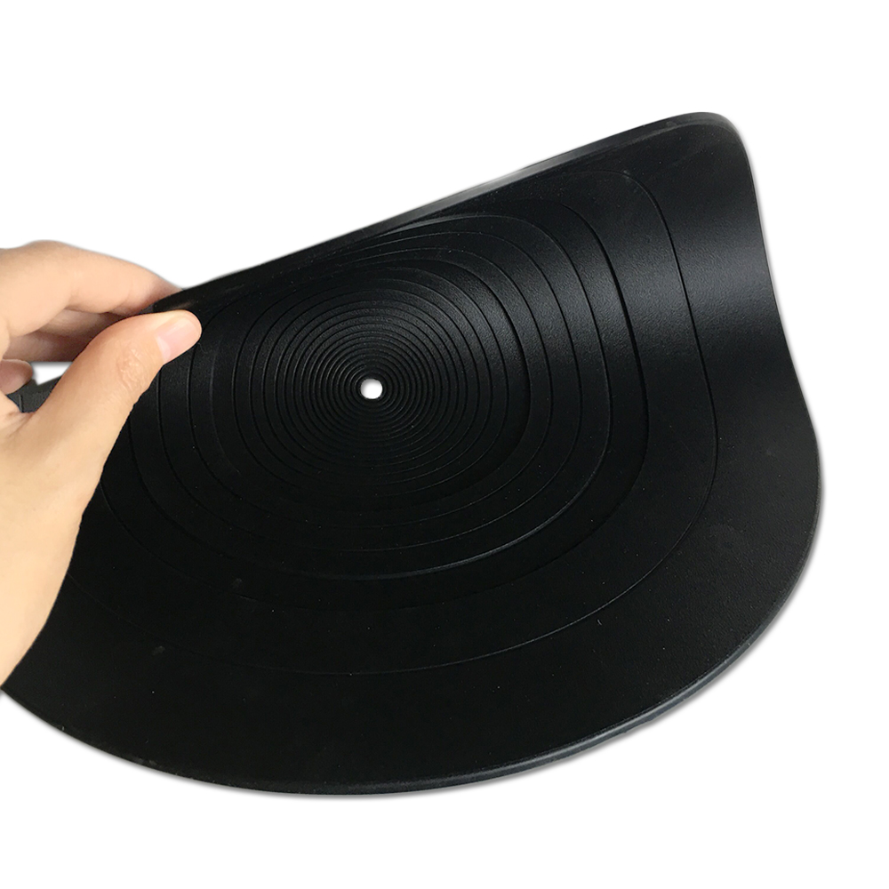 Disque Vinyle, Cuir véritable Slipmat Slip Mat Pad Feutre Antistatique  Vinyle Platine Tourne-Disque pour la Protection des disques Vinyle(1,5 mm)