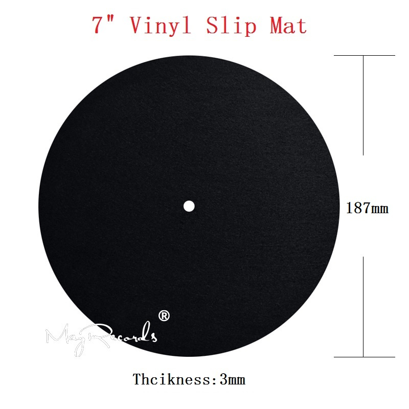 7inch Vinyl Mat Anti Static Felt Mat for Phonograph Turntable Vinyl Record