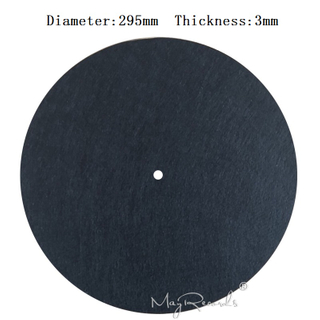 3MM Black Anti-static Slipmat 12'' Felt Record Mat for Phonograph Turntable