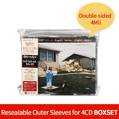 25 Clear Resealable Outer Sleeves for 4CD BOXSET